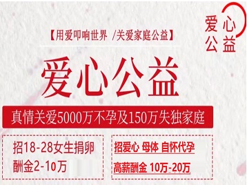 瑞金捐卵助孕生子 爱心志愿者招募
